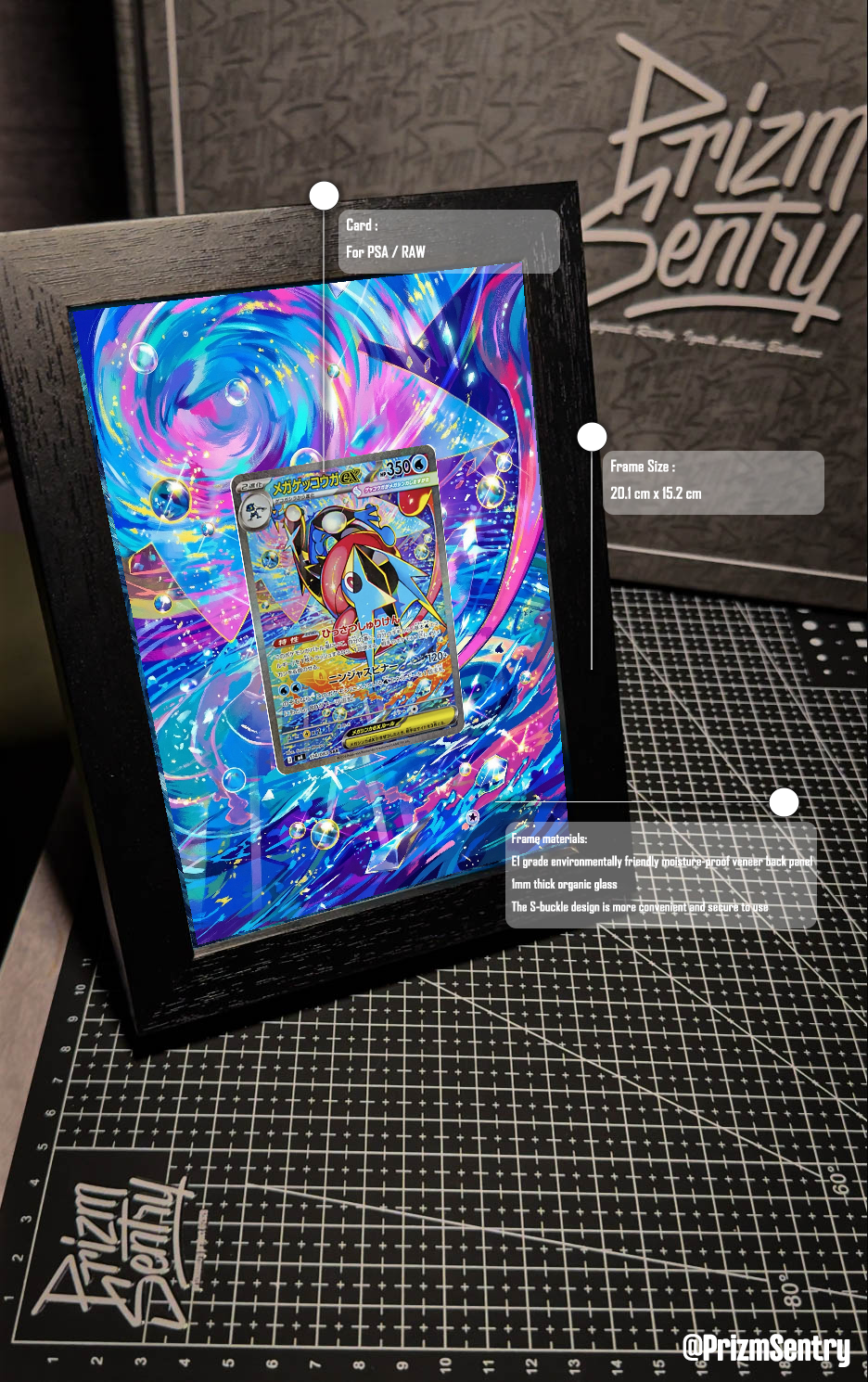 0002-MEGA Greninja ex SAR [M4 114/083](Expansion Pack "Ninja Spinner") Art Frame