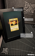0007-1998 POKEMON JAPANESE GYM #25 LT. SURGE'S PIKACHU LV.10 Art Frame