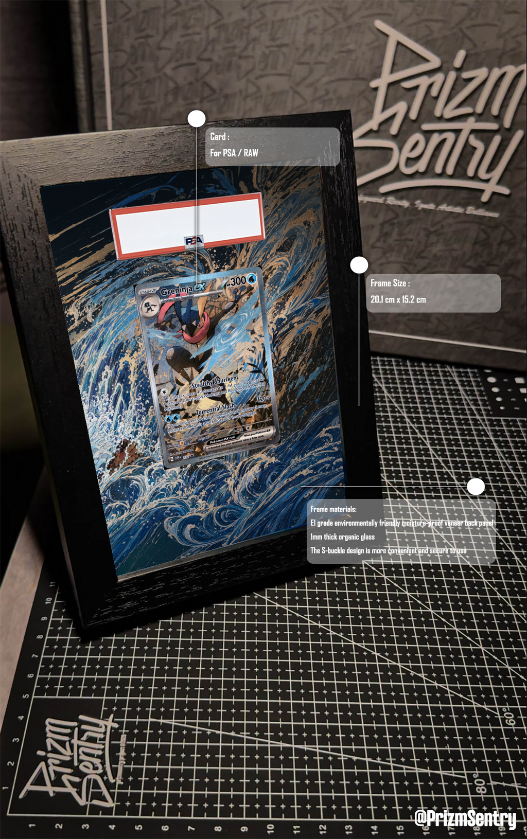 0027-Greninja ex P [SVP EN 132](Scarlet & Violet "Shrouded Fable Greninja ex Special Illustration Collection") Art Frame