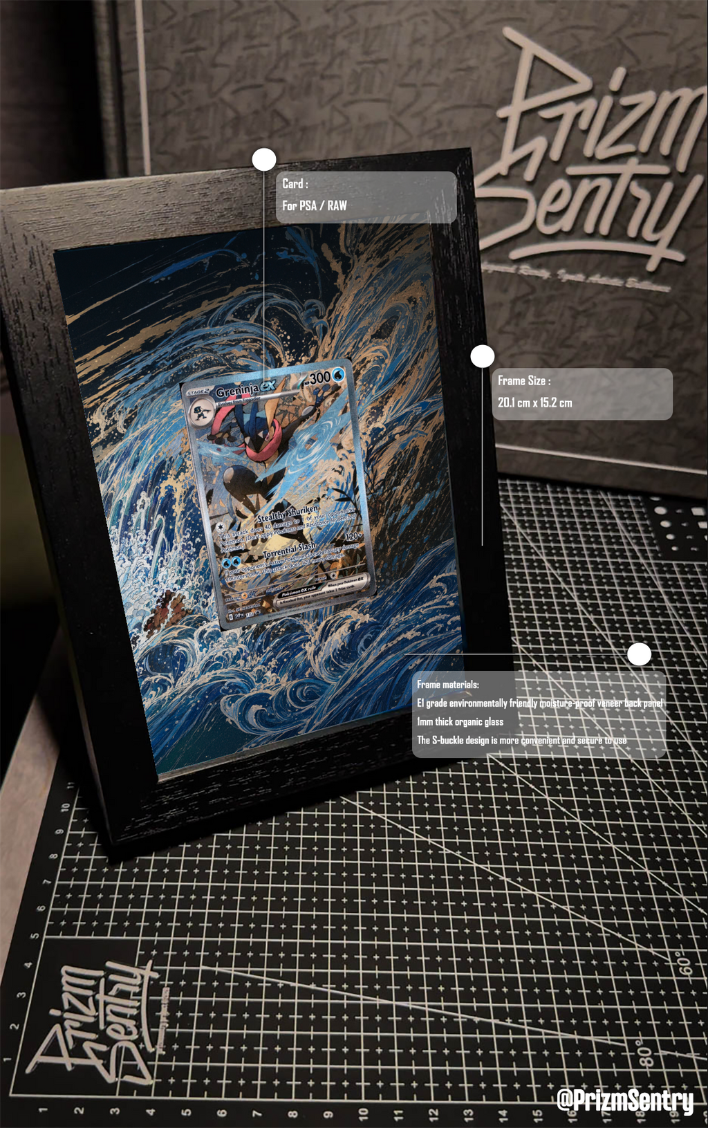 0027-Greninja ex P [SVP EN 132](Scarlet & Violet "Shrouded Fable Greninja ex Special Illustration Collection") Art Frame